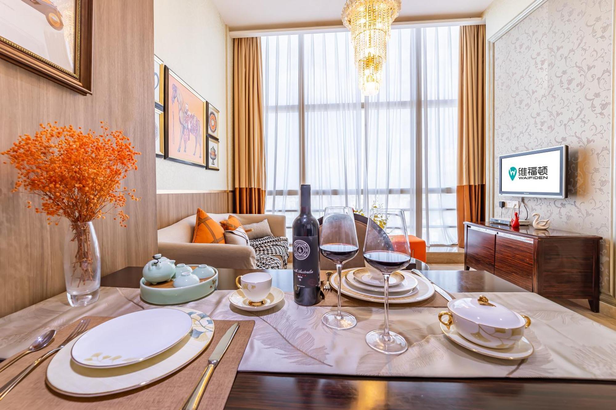 Waifiden Guangzhou Grand View Golden Palace Apartment - Free Shuttle Bus During The Canton Fair Exterior foto